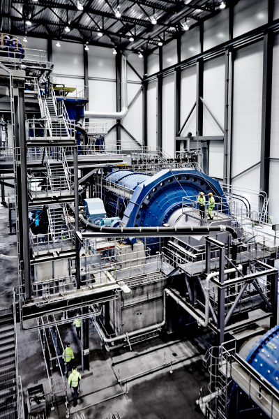 Main mill in concentrator