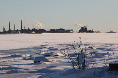 Vinterbild, Rönnskär